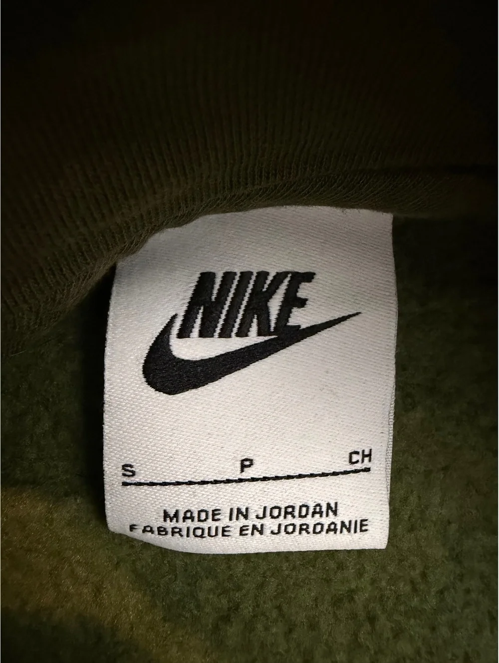 Nike kids olive green pullover hoodie
